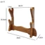 Giá đỡ trưng bày thanh kiếm bằng gỗ nguyên khối Katana Samurai Sword Tanto Knife Cosplay Sword Wand Storage Rack VN
