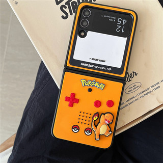 Vỏ silicon 3D Pokémon Poke Balls Charmander cho Samsung Galaxy Z Fold 7 6 5 4 3 Z Flip 4 5 6 7