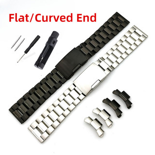 Vòng đeo tay đồng hồ bằng thép không gỉ đầu cong 18mm 20mm 22mm Dây đeo đồng hồ phổ thông Thay thế cho SEIKO cho đồng hồ cơ thạch anh dành cho nam giới Phụ nữ Quà tặng đánh bóng trung bình