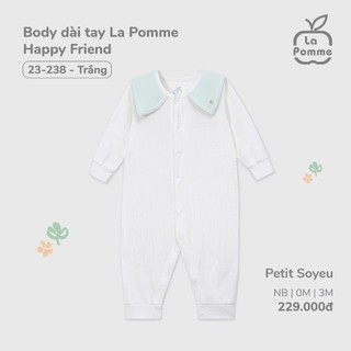 La pomme SS25 BST sơ sinh La Pomme Happy Friend - Xanh mint T6.0