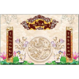 Tranh canvas phòng thờ, mâm ngũ quả, câu đối, liễng thờ, bình phong, hoa sen, tranh trang trí phòng thờ nhiều mẫu.