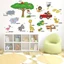 SALE 30 mẫu decal, tranh dán tường các con vật cho bé học tiếng anh, hình sticker dán tường cho bé 40*60cm 2075