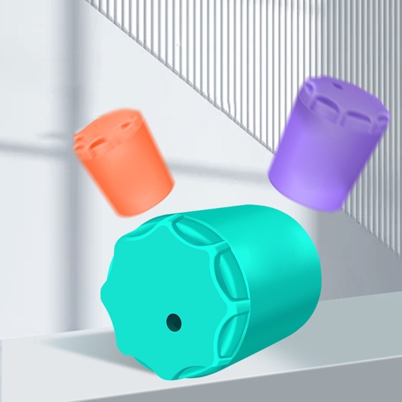 BTF 4 PC Silicone Cần Câu Cuối Bảo Vệ Mũ Câu Cá Đuôi Bảo Vệ Mông Đệm Tay Cầm Đa Năng Cuối Bảo Vệ