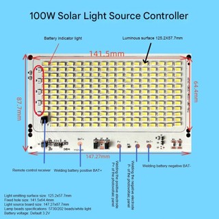 [Giao hàng từ Việt Nam] FURNICLICK Bảng đèn LED SMD5730 25/40/60/100/250W, điều khiển từ xa, sáng cao