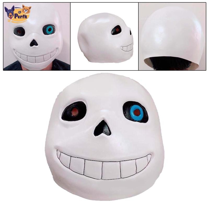 Undertale sans Mặt nạ Hiệu suất sân khấu Cosplay Trang phục chống đỡ Ảnh Đồ trang trí Mardi Gras Mặt nạ Trang phục Phụ kiện Carnival Trò chơi Mặt nạ