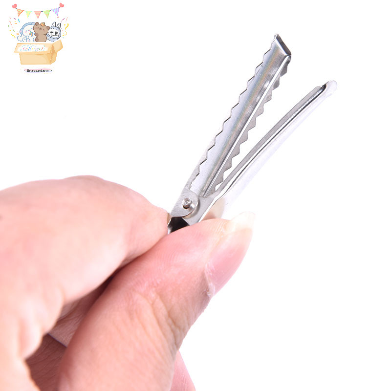 KXH 50 Chiếc Kẹp Tóc Cá Sấu Kim Loại Nơ Răng Barrette Cá Sấu Kẹp DIY Kẹp ELWW
