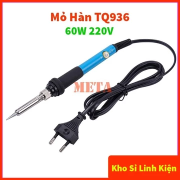Mỏ Hàn TQ936 60W 220V, Máy Hàn TQ936 điều chỉnh nhiệt độ - Mỏ hàn 936, máy hàn 936, tay hàn TQ93, trạm hàn TQ936