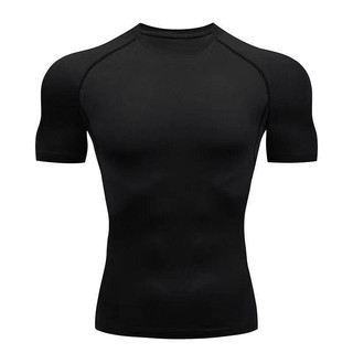 Tights Short Sleeve Men's Quick-Drying Breathable High Elastic Top Basketball Running Training Base Clothing Sports T-shirt Workout Clothes lpaU