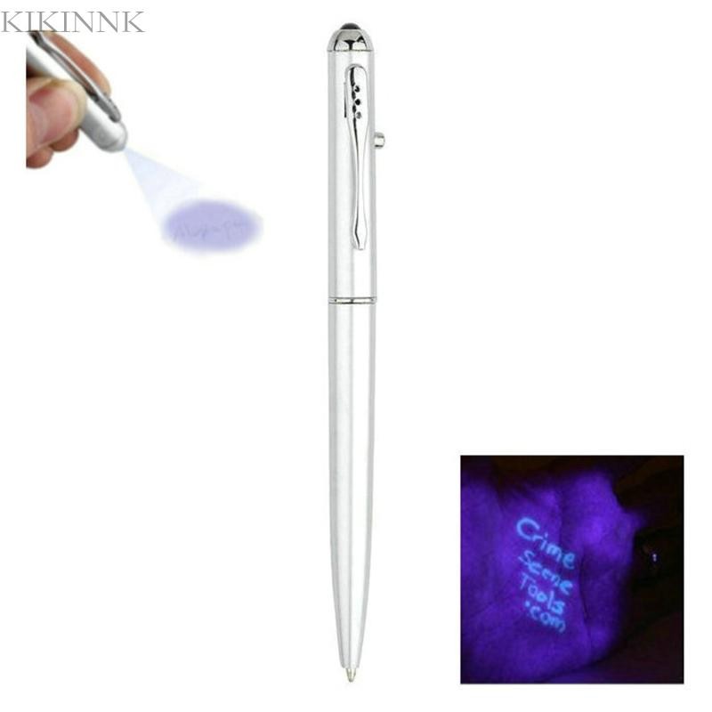 Kikin Money Checker Pen Marker Giả Bill Detector Bút cho w UV LED Light Dễ dàng kiểm tra Máy dò tiền mặt Counterfit