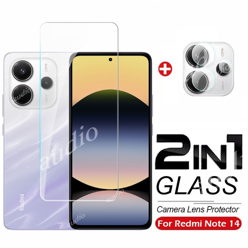 Redmi note 14 4G 5G 2In1 Kính Cường Lực Bảo Vệ Toàn Màn Hình Phim Có Bảo Vệ Ống Kính Máy Ảnh Cho redmi note14 4G 2025 Điện Thoại Bảo Vệ Màn Hình Bao Phim Cho redmi note 14 note14 4G