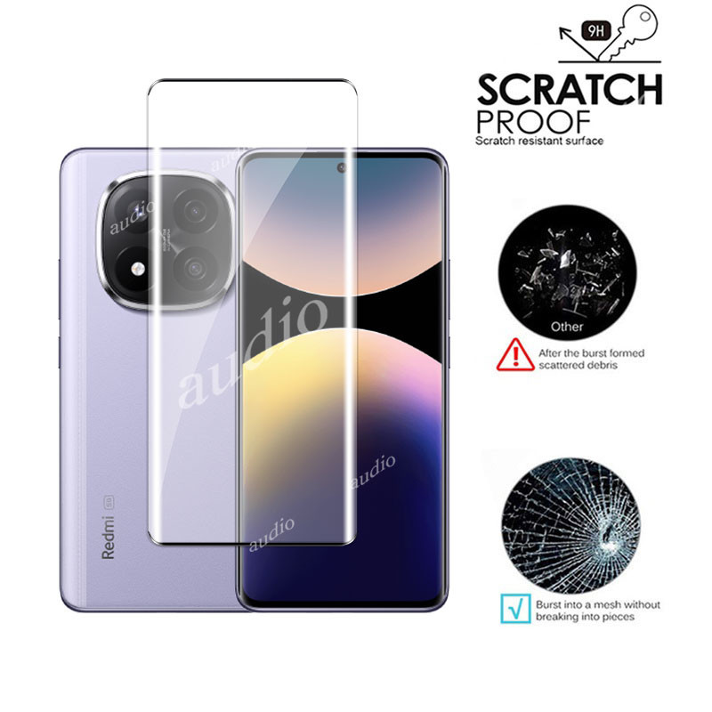Redmi Note 14 Pro+ 5G 3D Màn hình uốn nóng Mặt trước bảo vệ cho Redmi Note 14 Pro Pro+ 5G 4G 2025 Phim kính cường lực cho Redmi Note14 Pro Pro+ Note14Pro+ 5G 4G Màn hình chống trầy xước