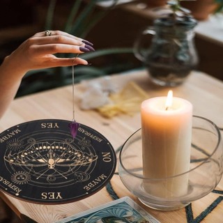 Bảng Bói Toán Dowsing KHÔNG GỈ, Đồ Dùng Phù Thủy Altar Bảng Con lắc Ngôi Sao Siêu Vật Lý, Đĩa Quyết Định Phép Thuật Bảng Tin Thiền