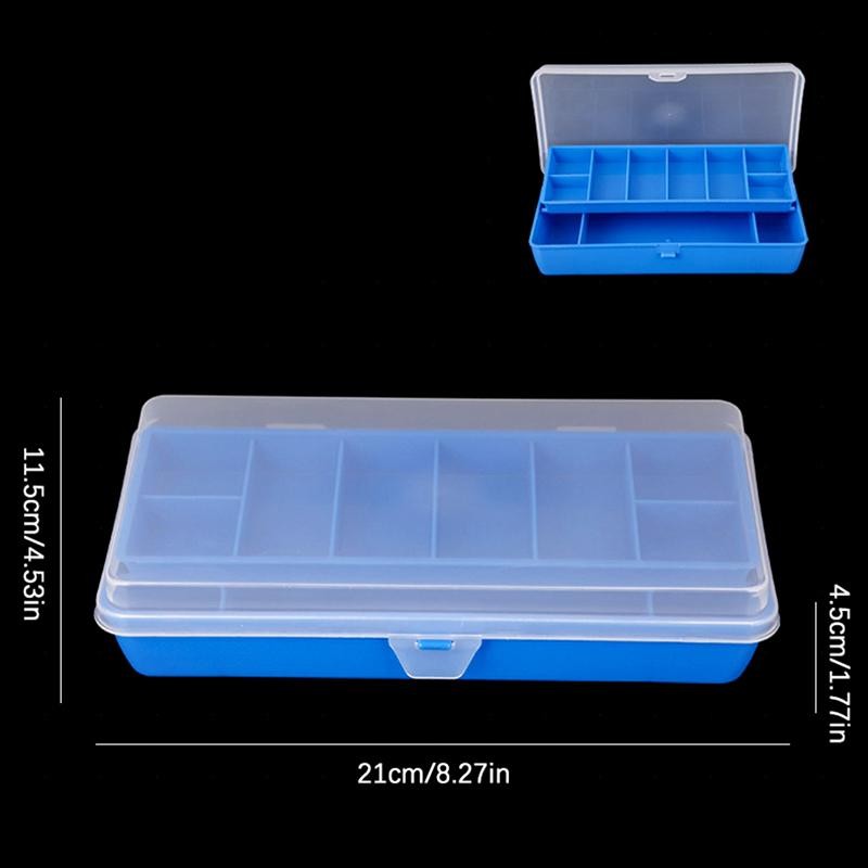 NDY Di Động Câu Cá Hộp 11 Ngăn Hộp Bảo Quản Hai Tầng Cá Chép Phụ Kiện Câu Cá Dụ Móc Hộp Dụng Cụ N