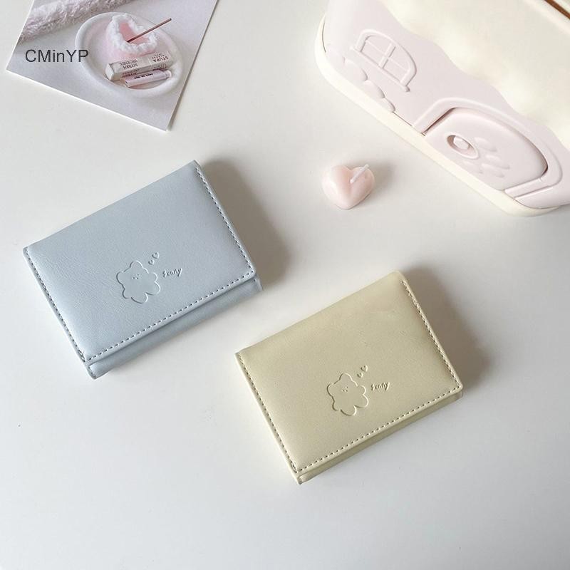 Cminyp Nữ Ví Gấu Dễ Thương Ba Đa Năng Ví Ngắn Gấp Đựng Thẻ Ví Đựng Tiền Xu Nữ Túi Đựng Thẻ Kẹp Hoạt Hình Túi Vinh Quang