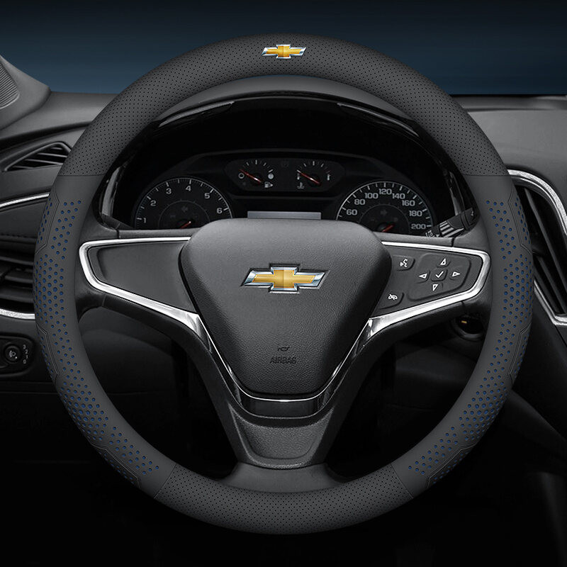 Bọc vô lăng ô tô siêu mỏng, da siêu mỏng chống trượt và thấm mồ hôi cho Chevrolet Cruze Spark Trailblazer Sail Aveo Tracker Malibu Tahoe Camaro Suburban ﻿ Xe hơi