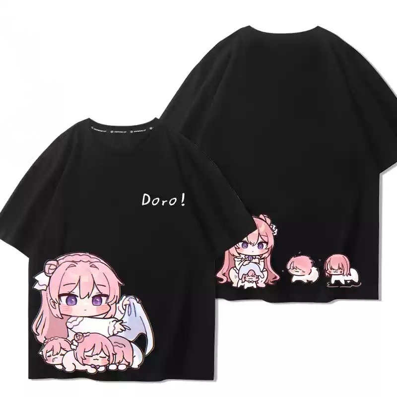 Nikke Nữ thần chiến thắng Doro‌ Áo thun vải Cosplay mùa hè Áo thun ngắn tay Anime