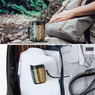 Bình đựng thuốc JKDESIGN, Hộp đựng thuốc không chứa BPA bằng nhựa, 6 ngăn mở rộng Hộp đựng thuốc thiết kế chống vi trùng mở rộng cho Vitamin