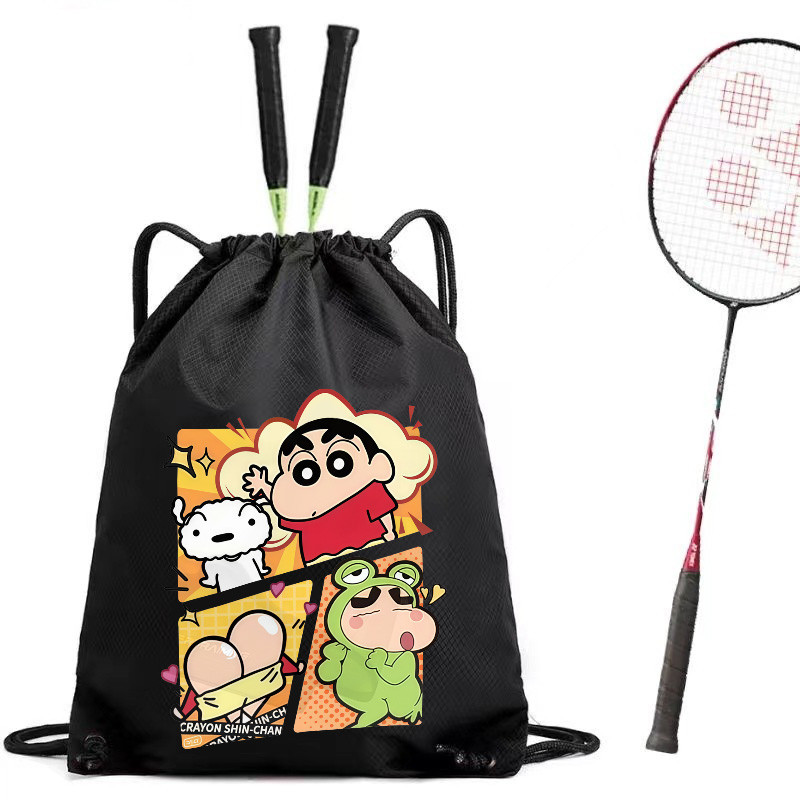 Ba lô dây rút dung tích lớn cho học sinh, bóng rổ, sneaker, thể thao cầu lông YONEX