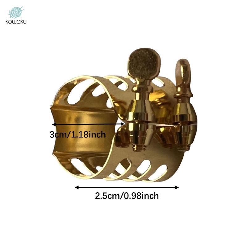 Alto Saxophone Miệng Dây Buộc Kẹp Cao Cấp Đa Năng Đôi Vít Saxophone Dây Buộc Cho Người Yêu Sax Người Chơi