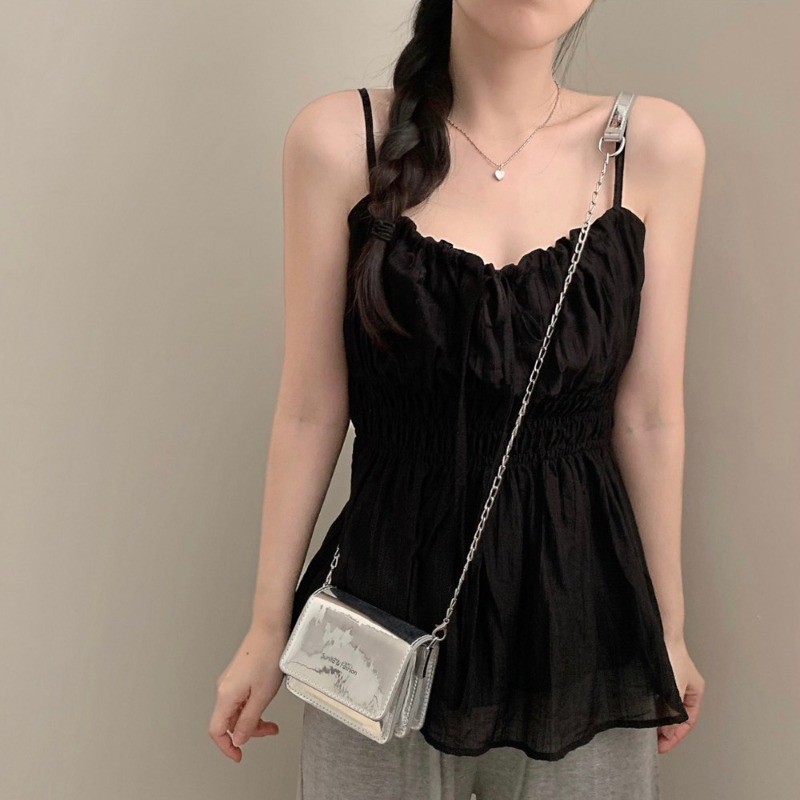 SUXI Áo sơ mi buộc dây nhẹ nhàng dành cho nữ mùa hè mới