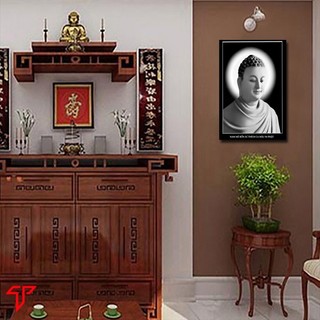 Tranh Phật Thích Ca Mâu Ni, tranh chân dung Đức Phật, Tranh ép gỗ DMF có móc treo tường nhiều mẫu mã và kích thước......