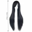 WEETW Halloween Cosplay Tóc Giả, Tóc Tổng Hợp Dài Gothic 80cm, Thoáng Khí Tự Nhiên Trắng Tím Nhiều Màu Anime Thẳng Tóc Nữ