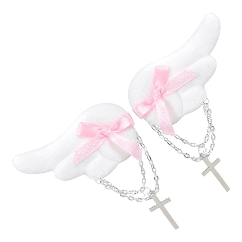 COO Nơ Cánh Kẹp Cross Pendant Cho Bé Gái
