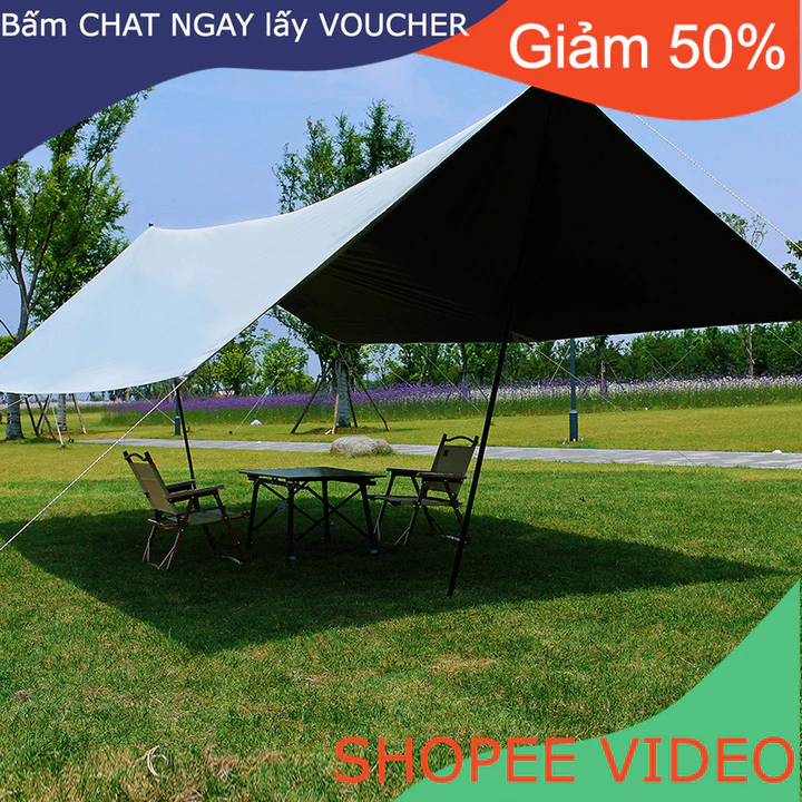 Glamping Lều cắm trại cao cấp Lều ngoài trời màn trời Cắm Trại Cắm Trại Ngoài Trời giàn che nắng chống mưa d – 2