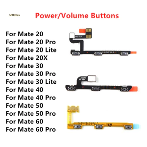 Dành Cho Huawei Mate 20 30 40 50 60 Pro Lite 20X Tắt Nguồn Công Tắc Âm Lượng Nút Bên Chìa Khóa Cáp Mềm