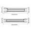 TOPTOOLCX Công cụ sửa chữa cờ lê ống, Cờ lê ổ cắm lắp đặt cống bạc, Dụng cụ cầm tay bền bỉ Phụ kiện cờ lê Ratchet hai đầu Bảo trì ống