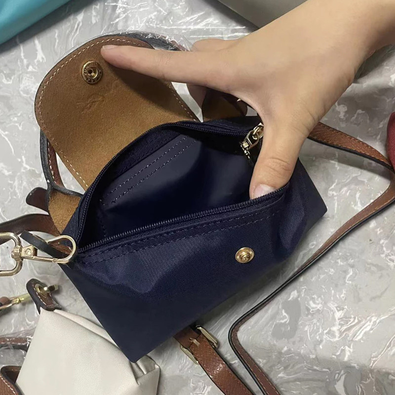 Túi xách nam đeo vai Mini War Horse dành cho nữ Chất liệu da tay cầm ngắn bằng Nylon