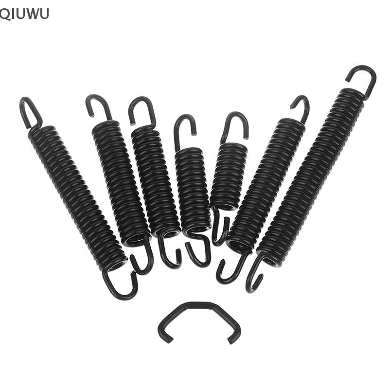 Qiuwu Kính chắn gió ô tô Rocker Cần gạt nước áp lực Cánh tay thép Căng thẳng Đường kính dây lò xo 2,8mm Đường kính ngoài Chiều dài 14mm 68 78 89 115 130mm.
