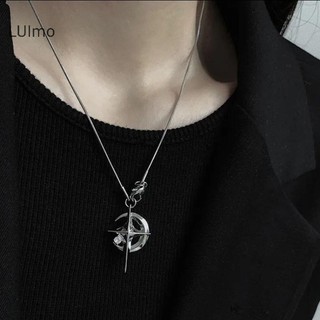 Luimo Mặt Trăng Sang Trọng Ngôi Sao Mặt Dây Chuyền Galaxy Vòng Cổ Nữ Thoáng Mát Cổ Dây Xích Xương Đòn Phong Cách Hàn Quốc Trang Sức Thời Trang Đảng Quà Tặng SBS