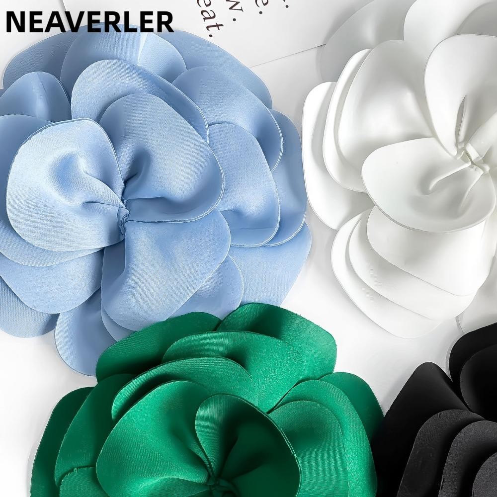 Phụ kiện trâm cài NEAVERLER, Kích thước lớn DIY Ngực Hoa, Váy cưới có thể tháo rời Trang trí quần áo Phụ kiện tóc