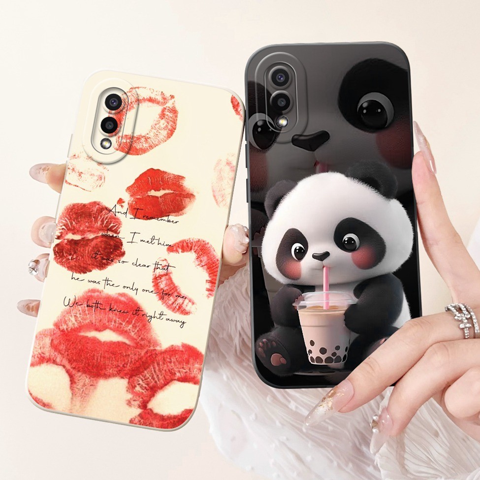 Dành Cho Samsung A02 A02S Ốp Lưng Điện Thoại SM-A022F SM-A025F Dành Cho Samsung Galaxy A02S Ốp Lưng Chống Sốc Mèo Thỏ Thời Trang Hoa Tình Yêu