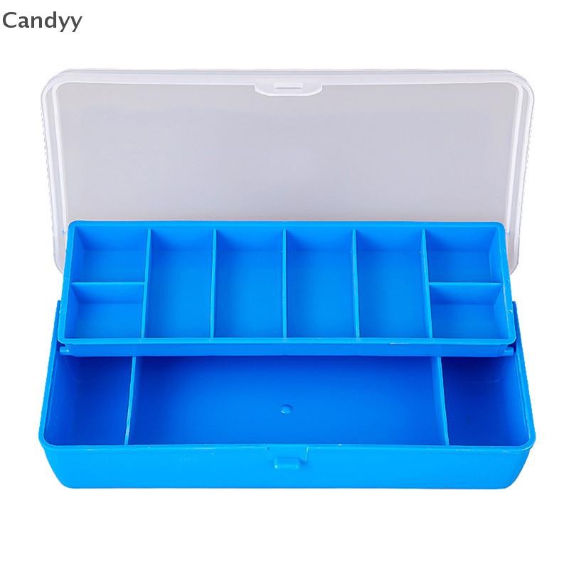 NDY Di Động Câu Cá Hộp 11 Ngăn Hộp Bảo Quản Hai Tầng Cá Chép Phụ Kiện Câu Cá Dụ Móc Hộp Dụng Cụ N