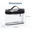 Hộp đựng mỹ phẩm FAVORITEGOODS, Túi đựng đồ vệ sinh dung tích lớn bằng nhựa PVC, Túi đựng du lịch dày chống thấm nước di động
