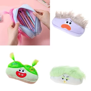 MOON Phim Hoạt Hình Sang Trọng Túi Đựng Búp Bê Xấu Xí Túi Đựng Văn Phòng Phẩm Dung Tích Lớn Hộp Đựng Bút Dây Kéo Cho Bé Trai Cô Gái Stu