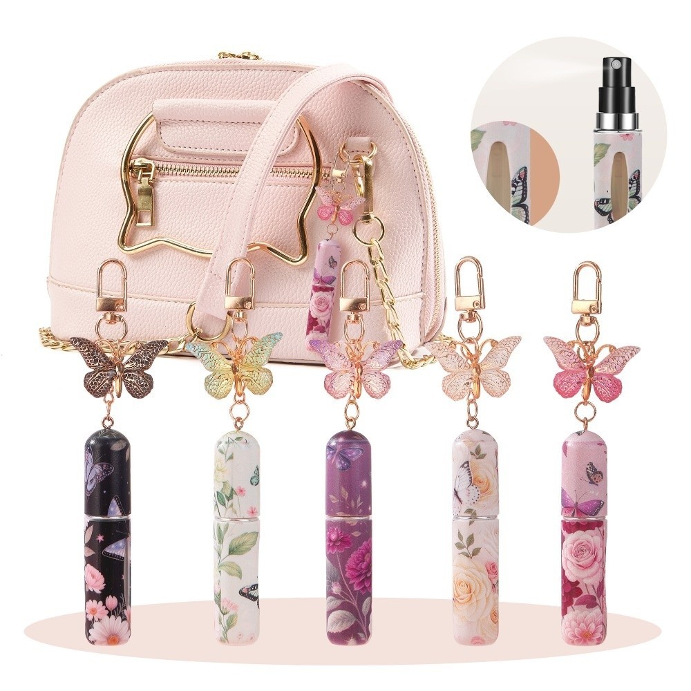 Bình Nước Hoa Mini GETVOW, Bình Xoay Xịt Di Động 5ml, Bình Xịt Bảo Quản Có Thể Đổ Lại Chai Xịt Rỗng