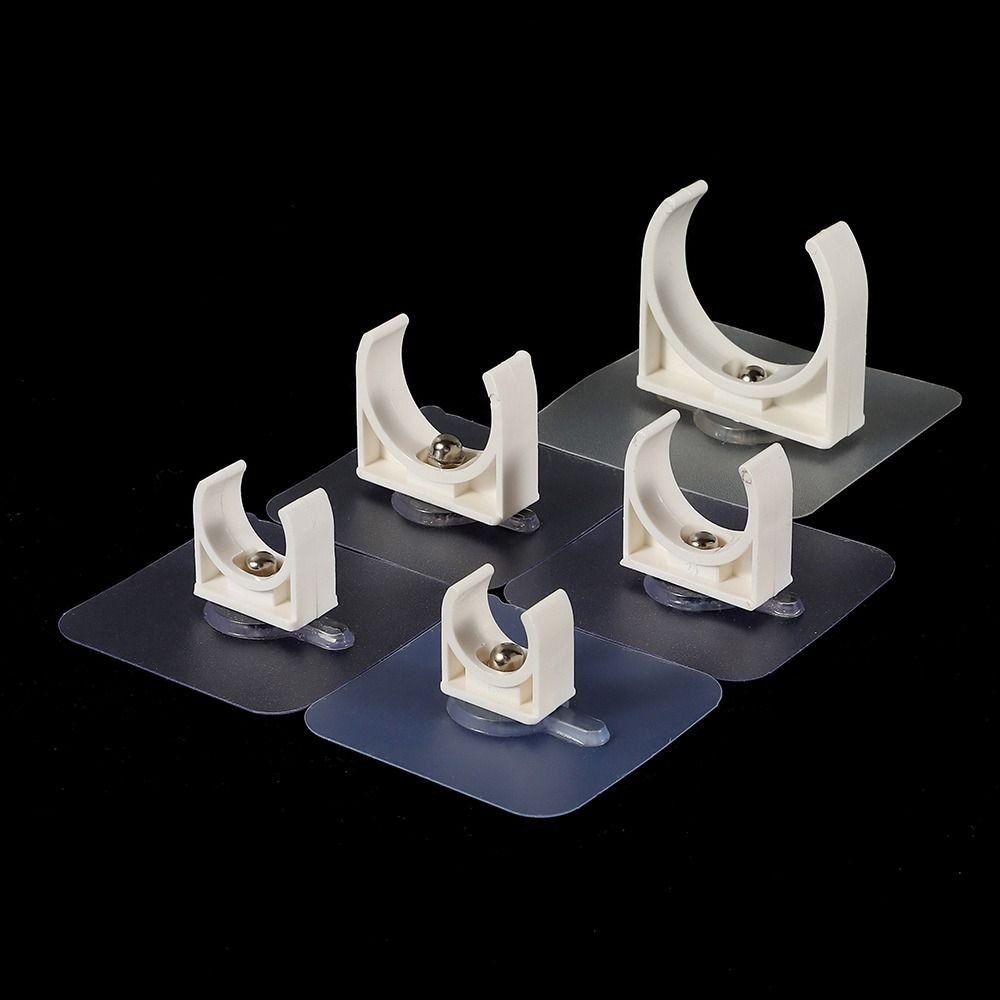SUNKISSD 1 / 5 Cái Giá đỡ ống nước, Kẹp ống tự dính tưới vườn không đục lỗ, Phụ kiện chụp cố định Bể cá Bộ chuyển đổi tưới nước bể cá Đầu nối kẹp ống