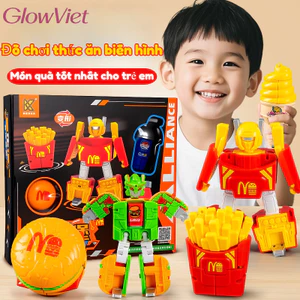 Đồ Chơi Robot Biến Hình Kép, Đồ Chơi Giáo Dục Thực Phẩm, Khớp Linh Hoạt, Quà tặng trẻ em