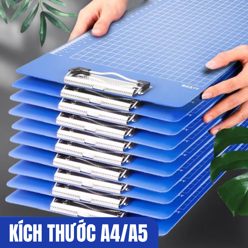 Bìa Trình Ký A4/A5 Chống Nước - Bảng Kẹp Tài Liệu Dẻo Dai, Kèm Ô Ly, Thích Hợp Bản Vẽ & Ghi Chú