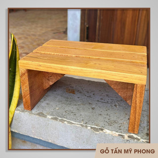 Ghế đẩu ngồi xổm cao 10cm | Ghế gỗ để chân văn phòng | Kệ kê đồ bằng gỗ tự nhiên | Kệ gỗ tự nhiên