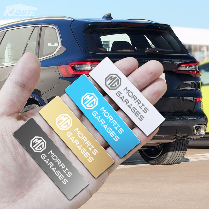 Mg Gương Kim Loại Logo Ô Tô Miếng Dán 3D Huy Hiệu Thép Không Gỉ Cá Tính Sửa Đổi Nội Thất Phụ Kiện Cho MG3 MG5 MG6 MG7 EP Pluse MG TF ZR ZS ES HS GS Morris 3