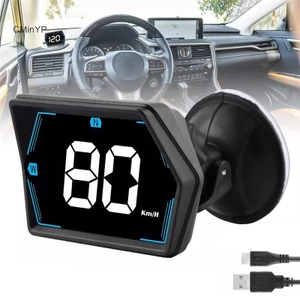 Cminyp Báo động quá tốc độ Phụ kiện ô tô G20 cho ô tô Xe tải Xe buýt GPS kỹ thuật số La bàn Đồng hồ tốc độ Phông chữ lớn Đầu lên Màn hình ô tô HUD Glory