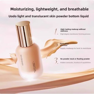Uodo Liquid Foundation Kem Che Khuyết Điểm Dưỡng Ẩm Lâu Dài Không Trang Điểm Hỗn Hợp Khô Dầu Da Mặt Trang Điểm 30ml