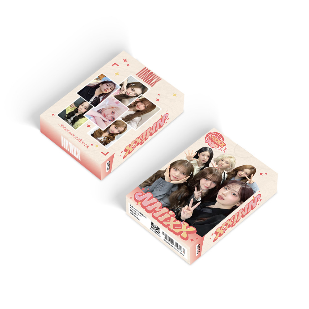 LINXX 55 Chiếc NMIXX Holographic Lomo Cards Bộ Thẻ Ảnh HD Bộ Sưu Tập Quạt Hàng Hóa 3inch Sưu Tập Thẻ Nhỏ Quà Tặng Cho Người Hâm Mộ Kpop