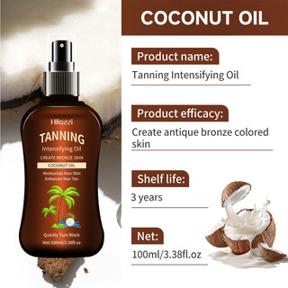 Sun Protection Black Coconut Tanning Oil  100ml