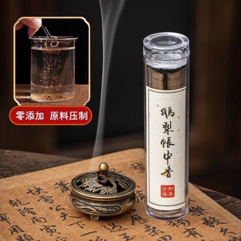 ✨Lư Hương Nhỏ Viên Hương Mini Nhỏ Mây Tốt Lành Trong Nhà Hương Liệu Ngỗng Chống Dính Tài Khoản Lê Hương Gỗ Trầm Hương Gỗ Đàn Hương Dài-