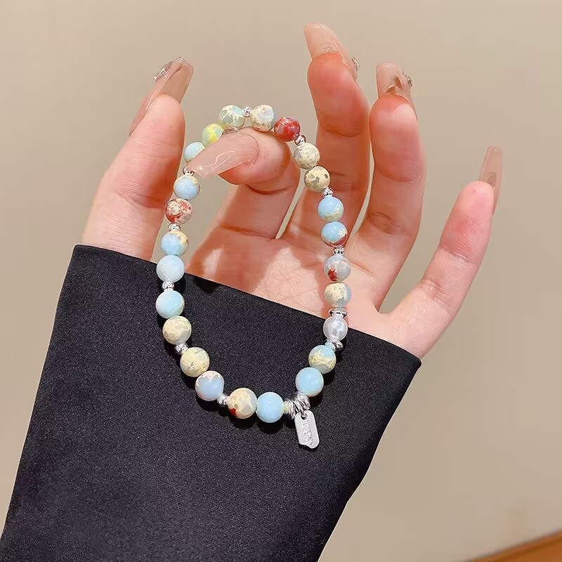 Dopamine Phong Cách Mới Đính Hạt Vòng Tay Nữ Retro Cao Cấp Phù Hợp Với Vòng Tay Retro Vòng Tay Bạn Gái Quà Tặng